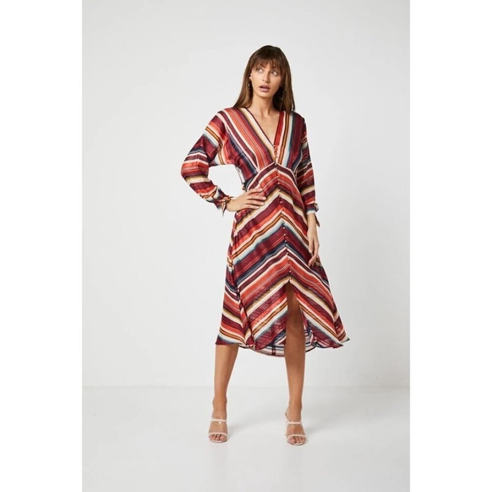 Elliatt Edie Midi striped dress